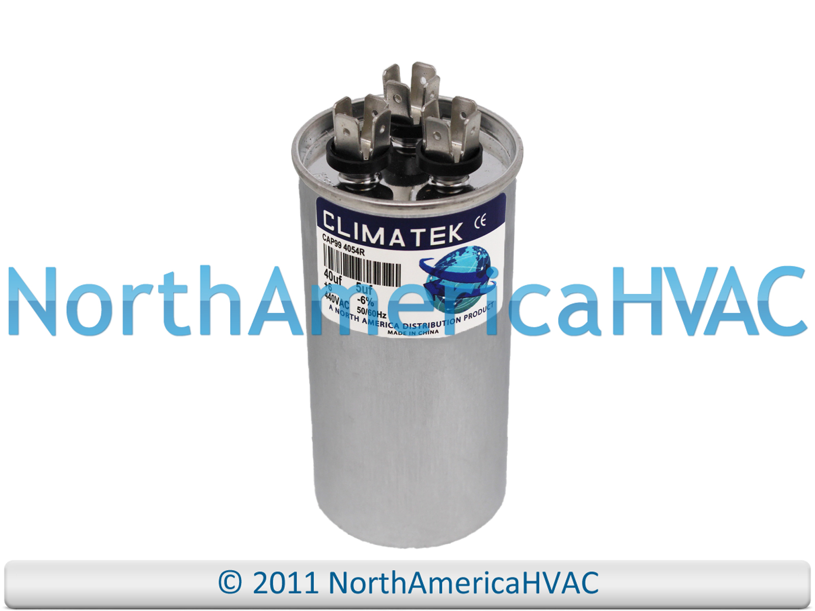 2x 25/5 MFD 370 Volt Dual Round Run Capacitor for York 02423997700 